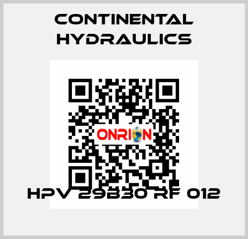 HPV 29B30 RF 012 Continental Hydraulics