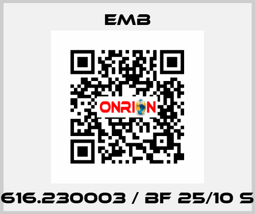 616.230003 / BF 25/10 S Emb