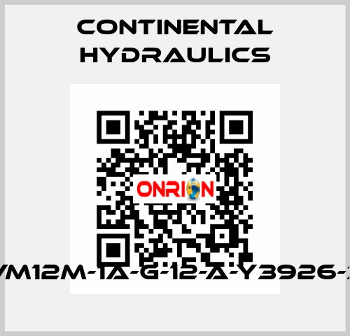 VM12M-1A-G-12-A-Y3926-3 Continental Hydraulics