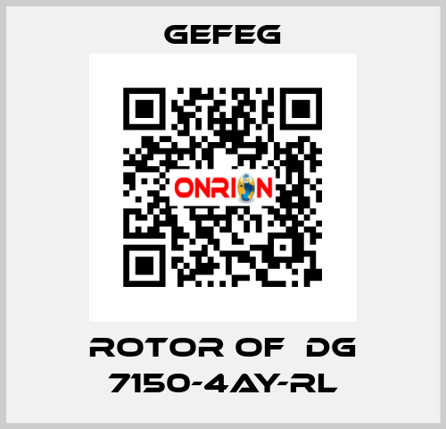 rotor of  Dg 7150-4AY-RL Gefeg