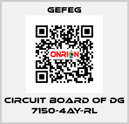 circuit board of Dg 7150-4AY-RL Gefeg