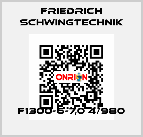 F1300-6-7,0 4/980 Friedrich Schwingtechnik