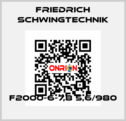 F2000-6-7,8 5,6/980 Friedrich Schwingtechnik