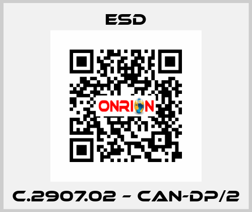 C.2907.02 – CAN-DP/2 ESD