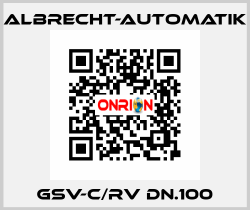 GSV-C/RV DN.100 Albrecht-Automatik