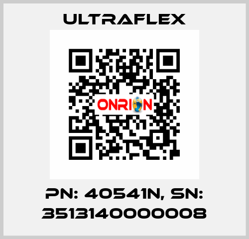 pn: 40541N, sn: 3513140000008 Ultraflex