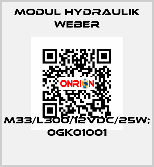 M33/L300/12VDC/25W; 0GK01001 MODUL HYDRAULIK WEBER