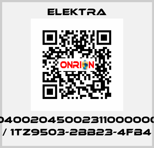 04002045002311000000 / 1TZ9503-2BB23-4FB4 ELEKTRA