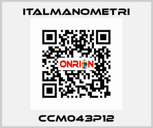 CCM043P12 ITALMANOMETRI