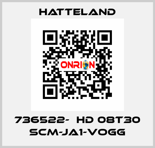 736522-  HD 08T30 SCM-JA1-VOGG HATTELAND