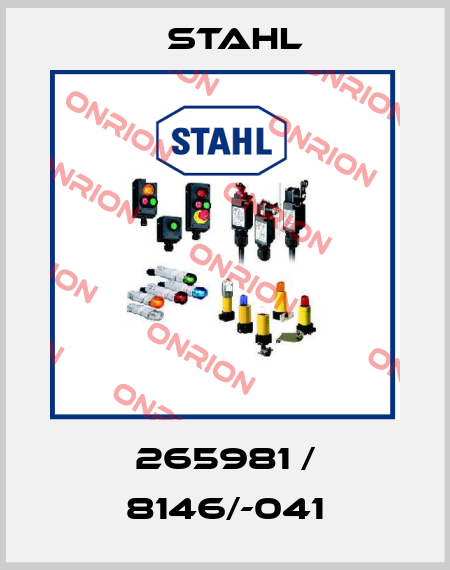 265981 / 8146/-041 Stahl
