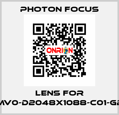 lens for MV0-D2048X1088-C01-G2 PHOTON FOCUS