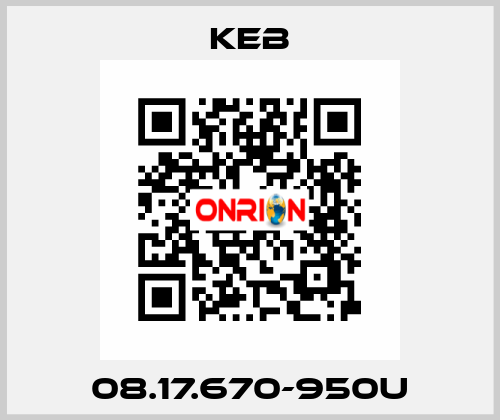 08.17.670-950U KEB