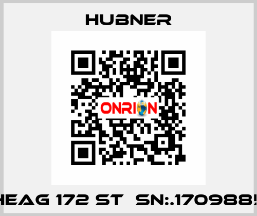 HEAG 172 st  SN:.1709885 HUBNER