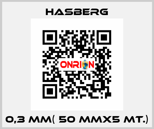 0,3 MM( 50 MMX5 MT.) Hasberg