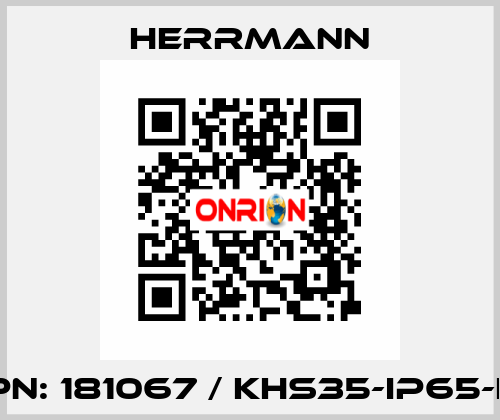 PN: 181067 / KHS35-IP65-L Herrmann