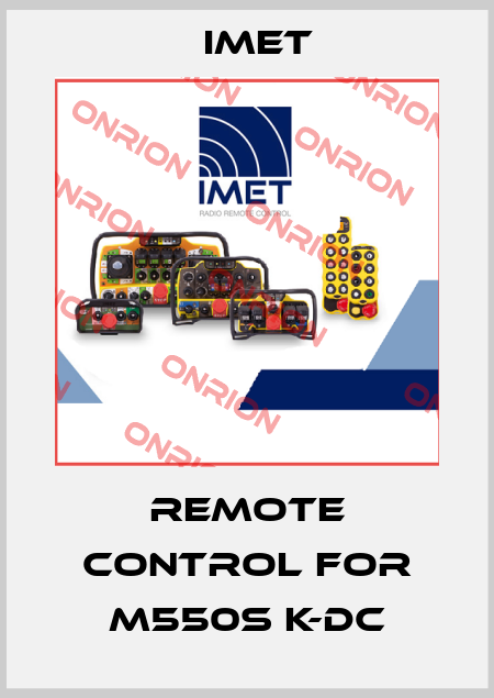 remote control for M550S K-DC IMET