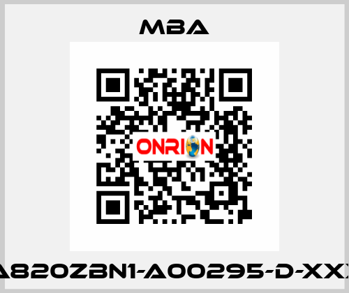 MBA820ZBN1-A00295-D-XXXXX MBA