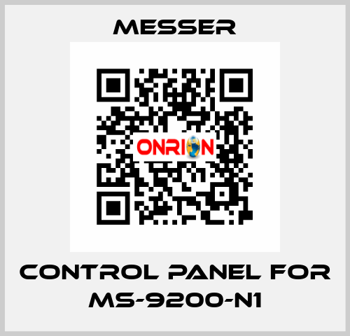 control Panel for Ms-9200-N1 Messer