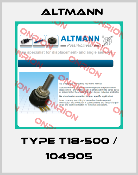 Type T18-500 / 104905 ALTMANN