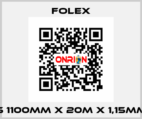 S 1100mm x 20m x 1,15mm Folex