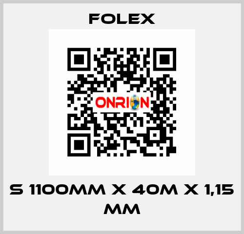 S 1100mm x 40m x 1,15 mm Folex