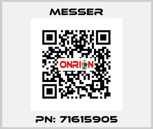 PN: 71615905 Messer