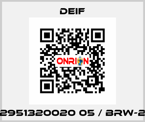 2951320020 05 / BRW-2 Deif