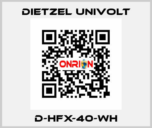 D-HFX-40-WH Dietzel Univolt