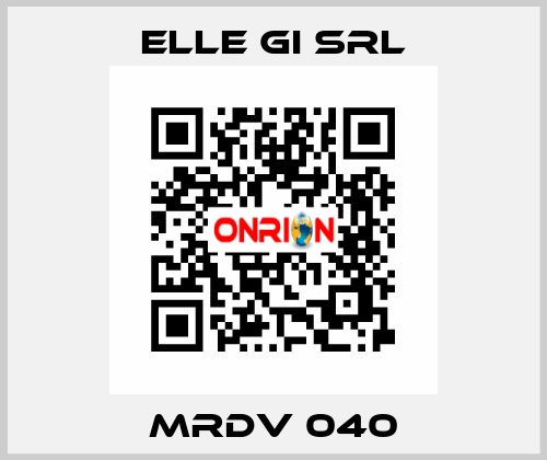 MRDV 040 ELLE GI SRL