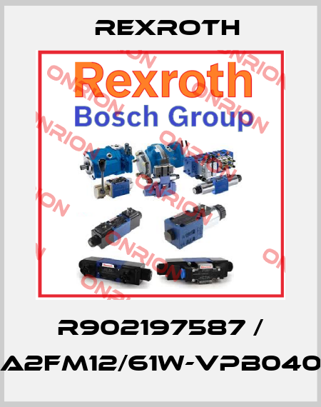 R902197587 / A2FM12/61W-VPB040 Rexroth