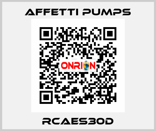 RCAES30D Affetti pumps