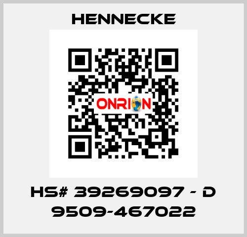 HS# 39269097 - D 9509-467022 Hennecke