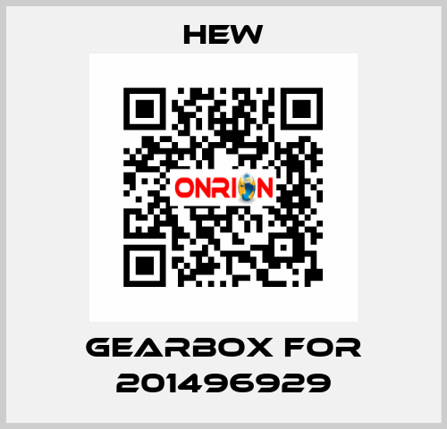 Gearbox for 201496929 HEW