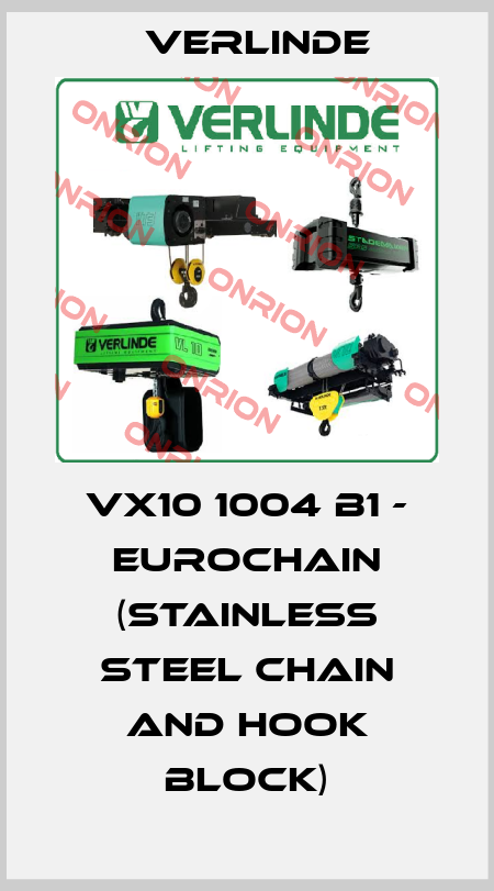 VX10 1004 B1 - EUROCHAIN (Stainless steel Chain and Hook block) Verlinde