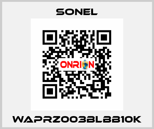 WAPRZ003BLBB10K Sonel