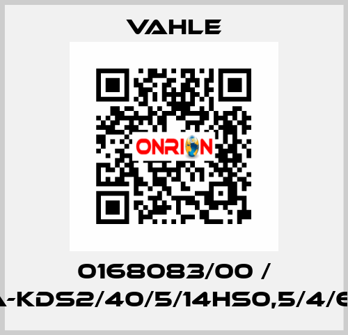 0168083/00 / SA-KDS2/40/5/14HS0,5/4/6/6 Vahle