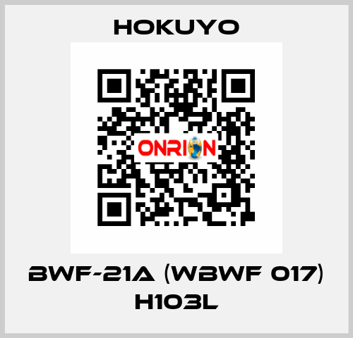 BWF-21A (WBWF 017) H103L Hokuyo