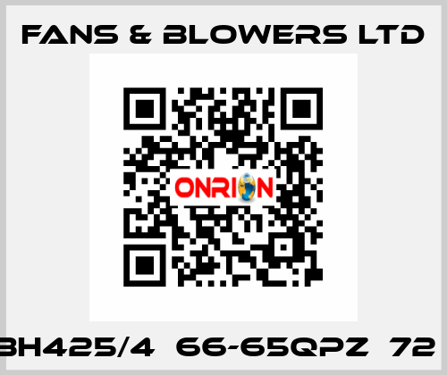 BH425/4  66-65QPZ  72㎏ Fans & Blowers Ltd