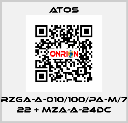 RZGA-A-010/100/PA-M/7 22 + MZA-A-24DC Atos