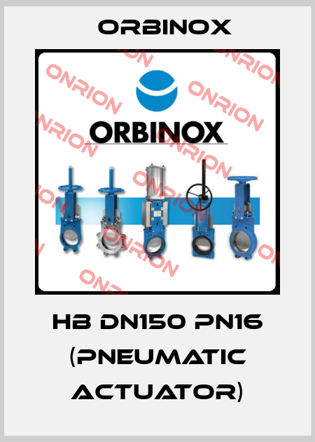 HB DN150 PN16 (pneumatic actuator) Orbinox