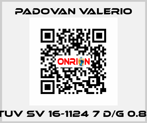 TUV SV 16-1124 7 D/G 0.81 PADOVAN VALERIO