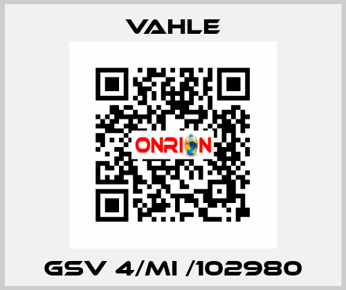 GSV 4/MI /102980 Vahle