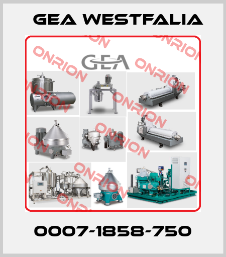 0007-1858-750 Gea Westfalia