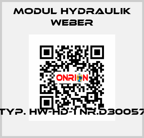 Typ. HW-HD-1 Nr.D30057 MODUL HYDRAULIK WEBER