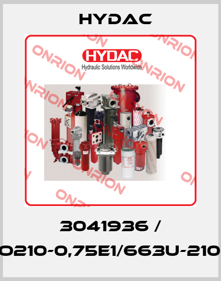3041936 / SBO210-0,75E1/663U-210AB Hydac