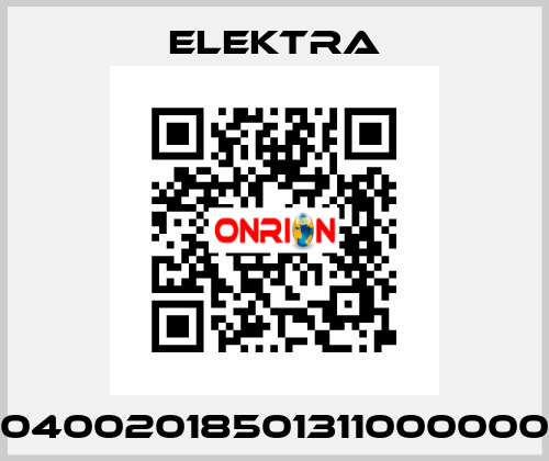 04002018501311000000 ELEKTRA