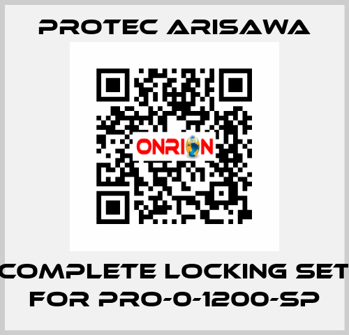 Complete locking set for PRO-0-1200-SP Protec Arisawa