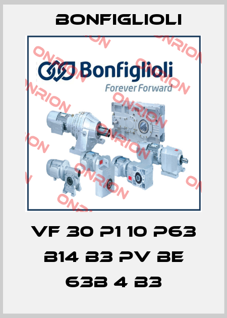 VF 30 P1 10 P63 B14 B3 PV BE 63B 4 B3 Bonfiglioli