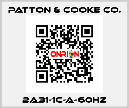 2A31-1C-A-60HZ Patton & Cooke Co.